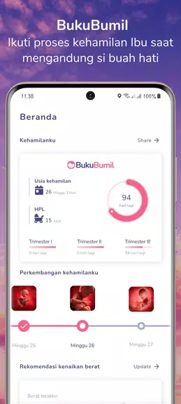 BukuBumil - Pregnancy Tracker Скриншот 1