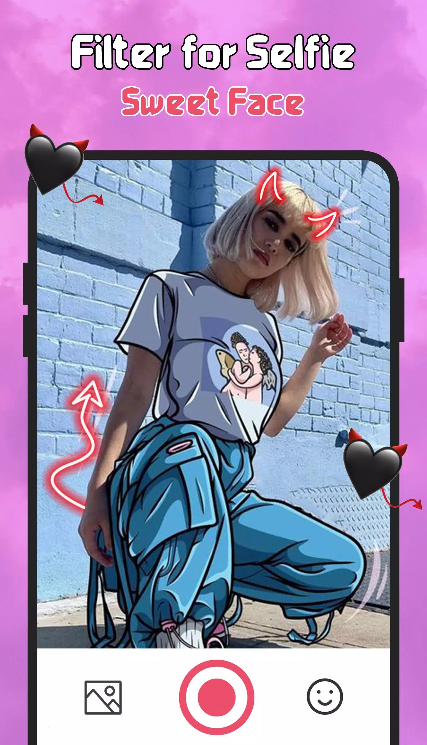Filter for Selfie - Sweet Face スクリーンショット 4