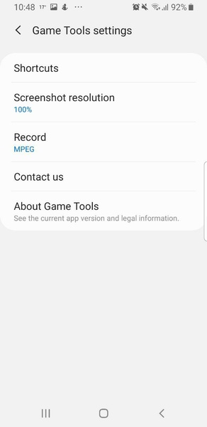 Samsung Game Tools Schermafbeelding 3