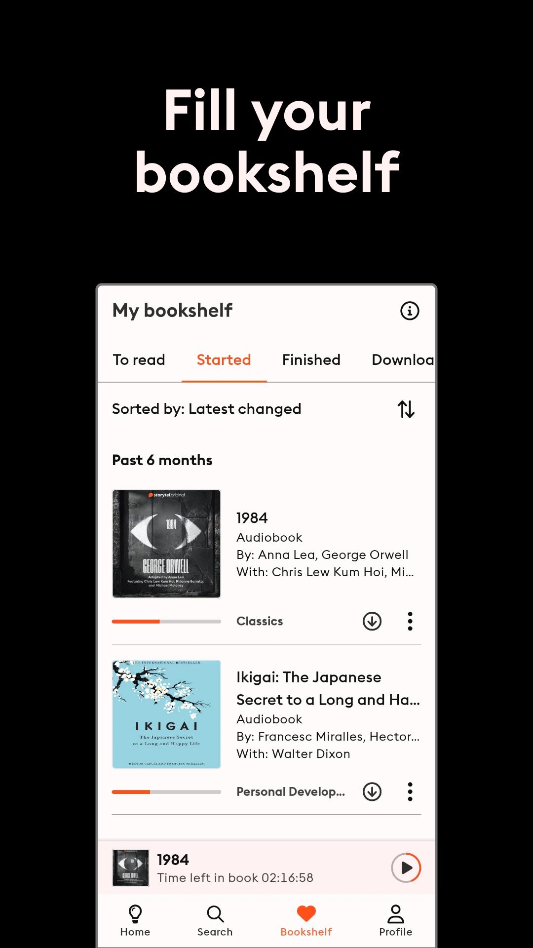 Schermata Storytel: Audiobooks & Ebooks 4