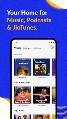 JioSaavn - Music & Podcasts 스크린샷 1