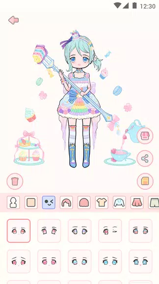 Cute live star:dress up avatar Ảnh chụp màn hình 2