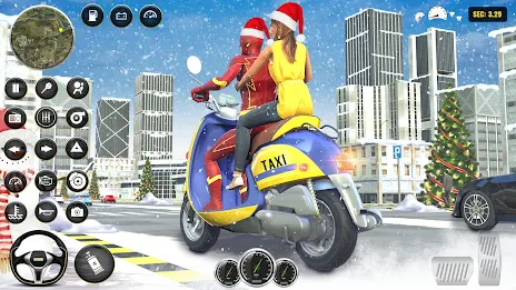 Superhero Bike Taxi Bike Games 스크린샷 2