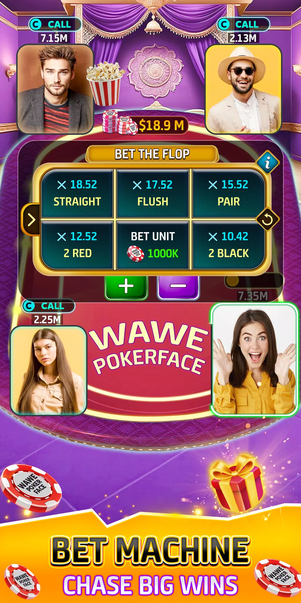 Wawe Poker Face - Holdem Poker ภาพหน้าจอ 2