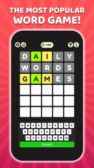 W Challenge - Daily Word Game Ekran Görüntüsü 1