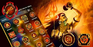 Lord Shiva Launcher Theme Captura de pantalla 3