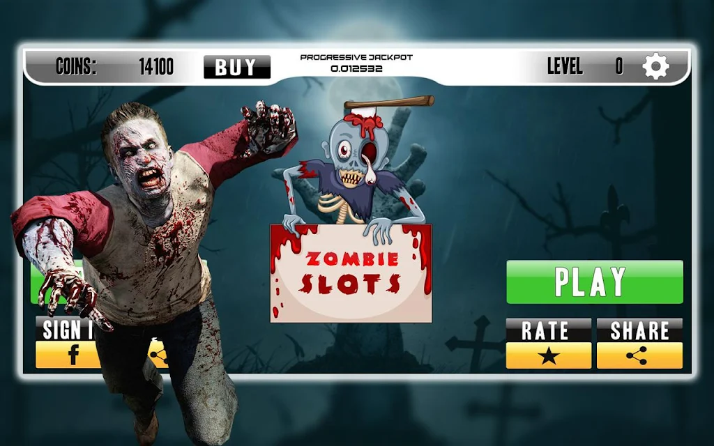 Casino Walking Zombie Slots Machine應用截圖第1張