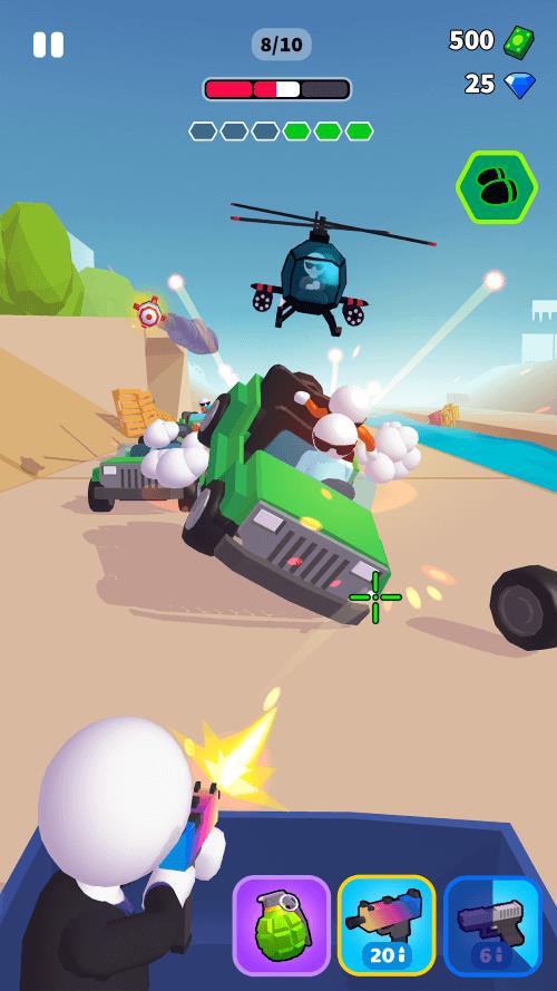 Rage Road - Car Shooting Game Zrzut ekranu 1