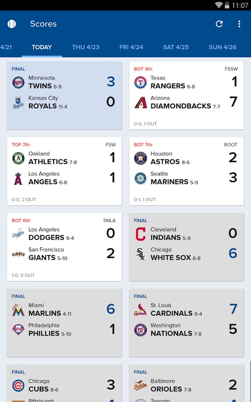 CBS Sports App: Scores & News Captura de pantalla 1