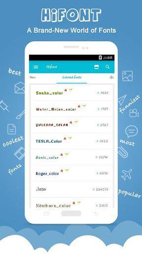 HiFont - 글꼴 및 배경화면 스크린샷 3