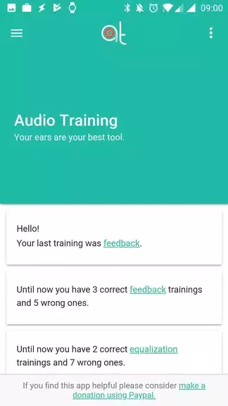 Audio Training EQ and Feedback Ảnh chụp màn hình 1