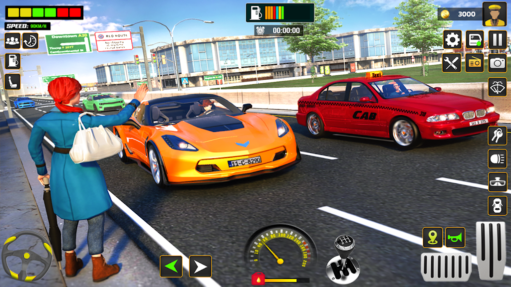 City Cab Driver Car Taxi Games Capture d'écran 4