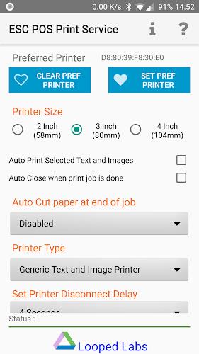 ESCPOS Bluetooth Print Service Captura de tela 1