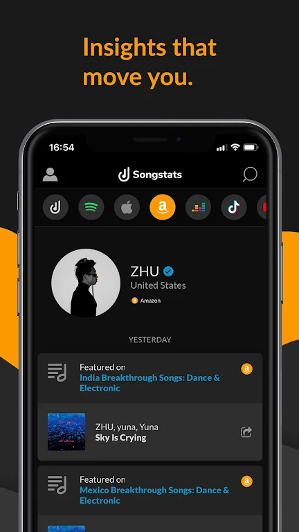 Songstats: Music Analytics ဖန်သားပြင်ဓာတ်ပုံ 2