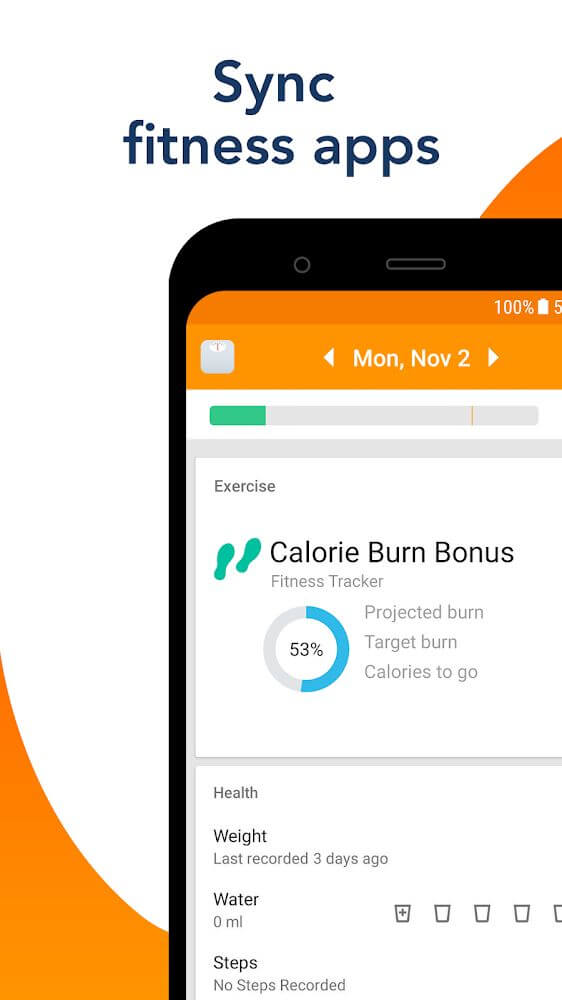 Calorie Counter by Lose It! Mod ဖန်သားပြင်ဓာတ်ပုံ 1