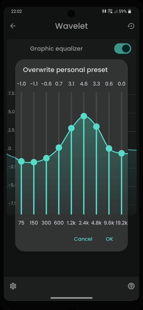 Wavelet: headphone specific EQ Captura de tela 3