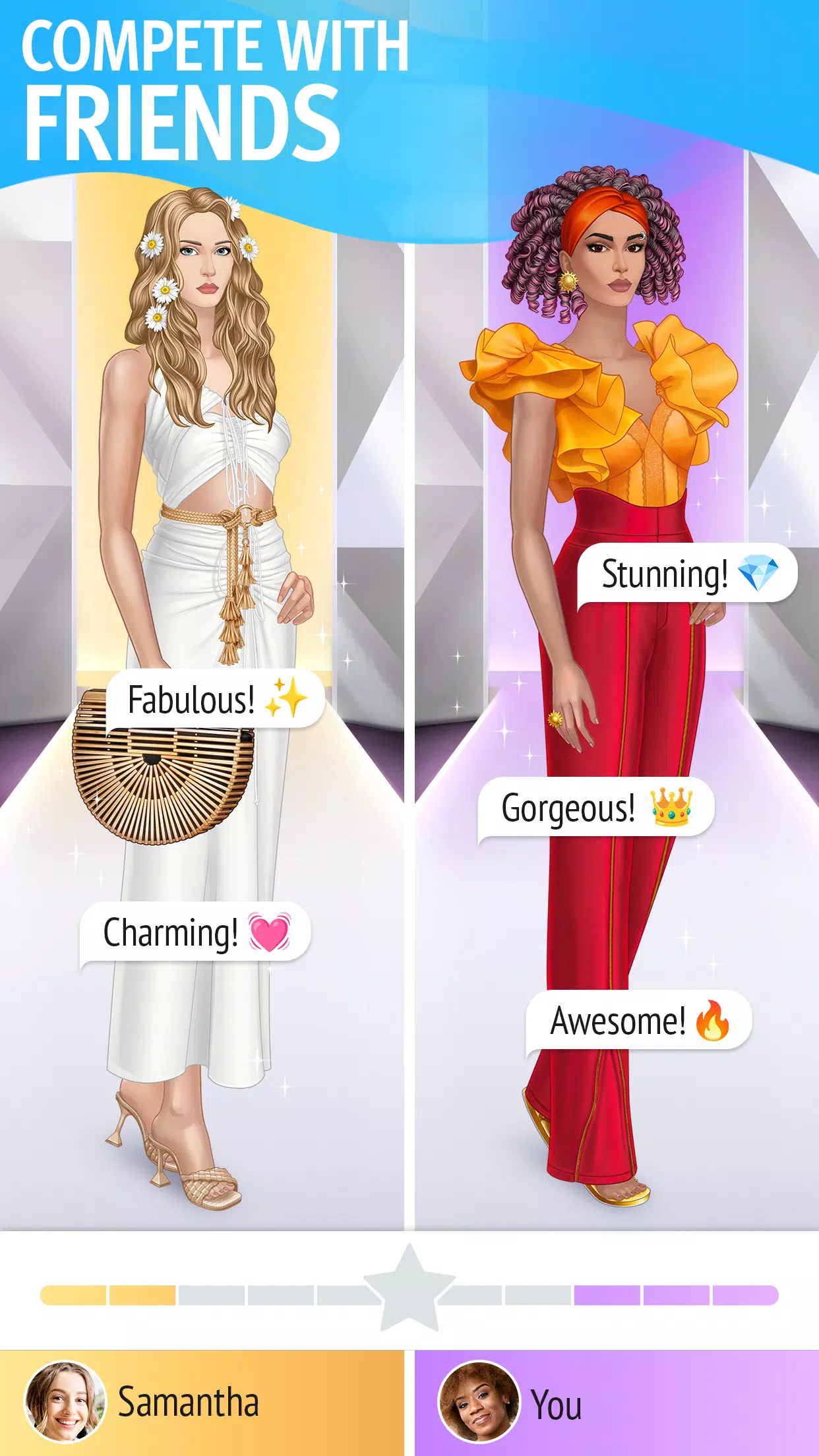 Pocket Styler: Fashion Stars Captura de pantalla 1