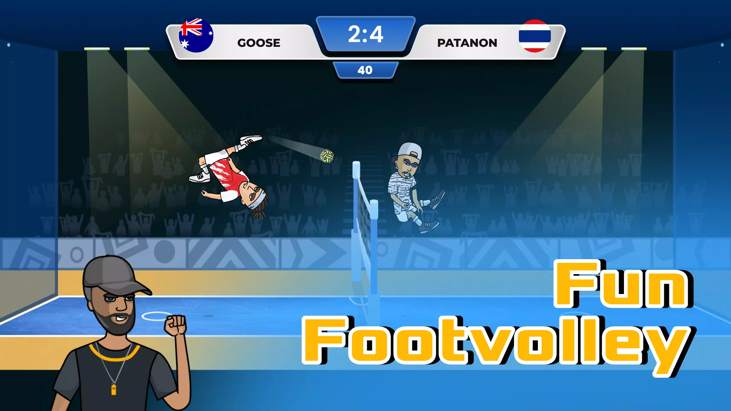 Soccer Spike - Kick Volleyball Screenshot 1