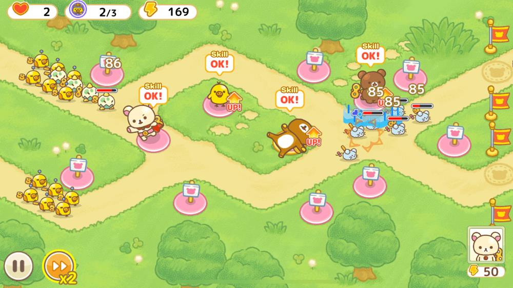 Schermata Korilakkuma Tower Defense 4