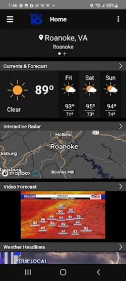 WSLS 10 Roanoke Weather スクリーンショット 1