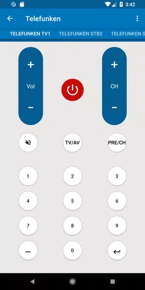 Telefunken TV Remote Schermafbeelding 4