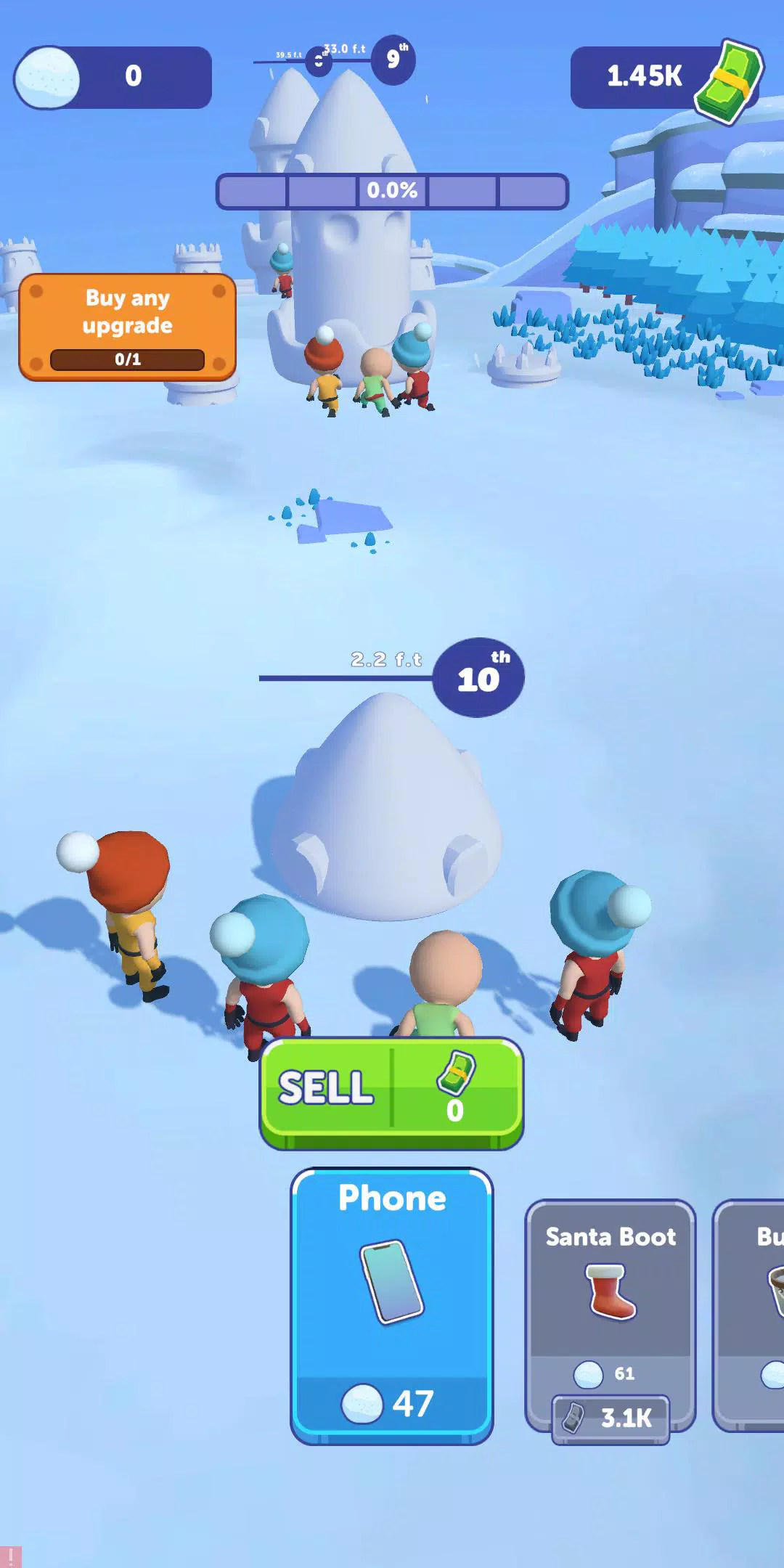 Snow Castle: Idle Clicker স্ক্রিনশট 1