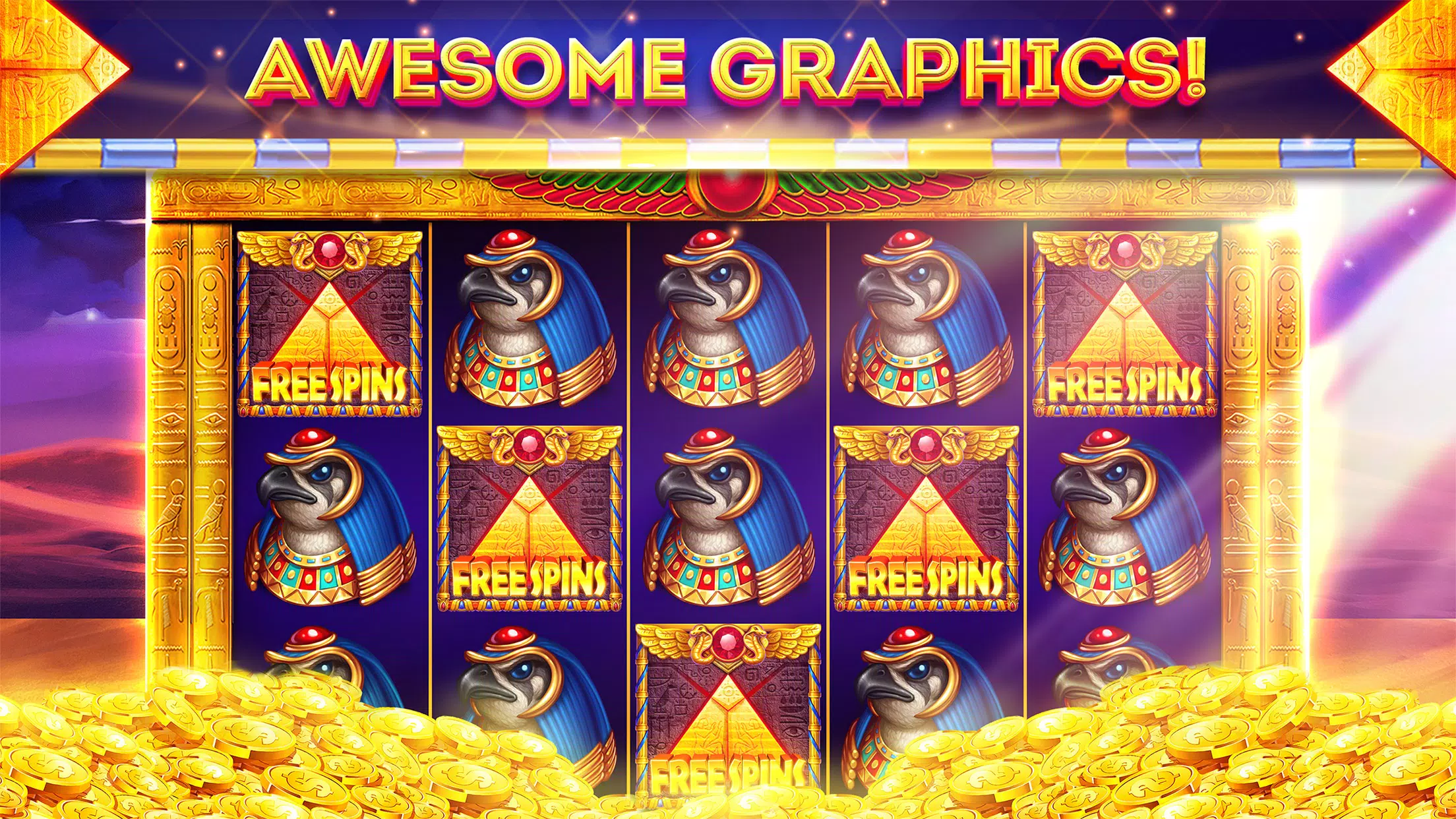 Pharaohs of Egypt Slots Casino Ekran Görüntüsü 2