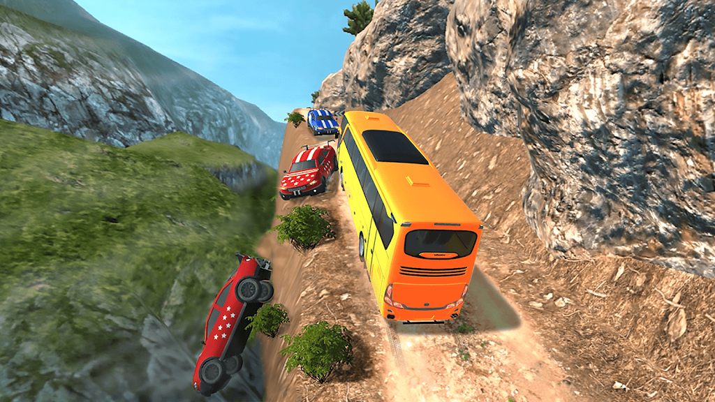 Risky Roads Bus Driver Offroad Screenshot 1