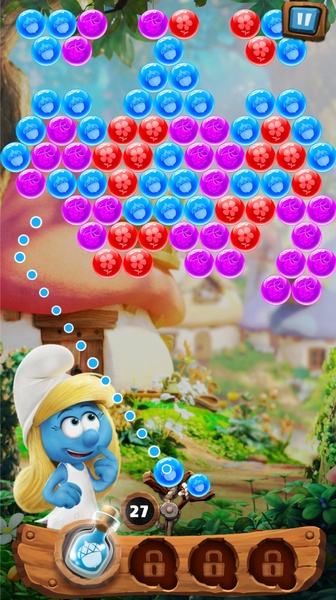 Smurfs Bubble Story Ekran Görüntüsü 1