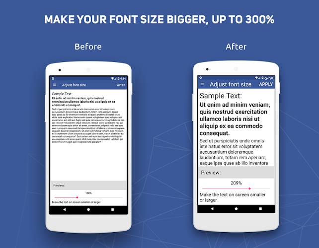 Big Font - Change Font Size & Text Size स्क्रीनशॉट 1