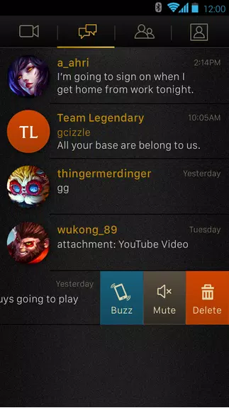 League Chat ဖန်သားပြင်ဓာတ်ပုံ 3