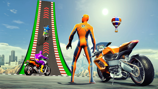 Super Hero Bike: Racing Game स्क्रीनशॉट 3
