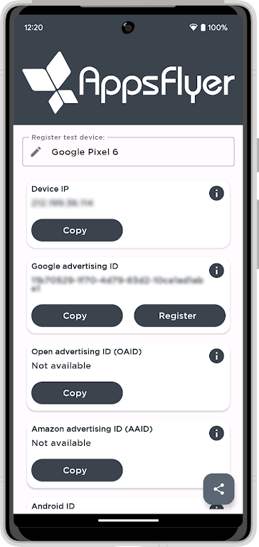 My Device ID by AppsFlyer Скриншот 1