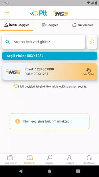 HGS - Hızlı Geçiş Sistemi Screenshot 3