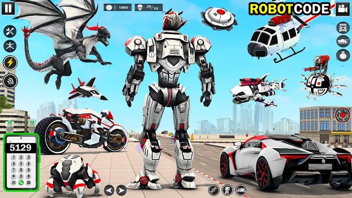 Bee Robot Car Transform Games Скриншот 3