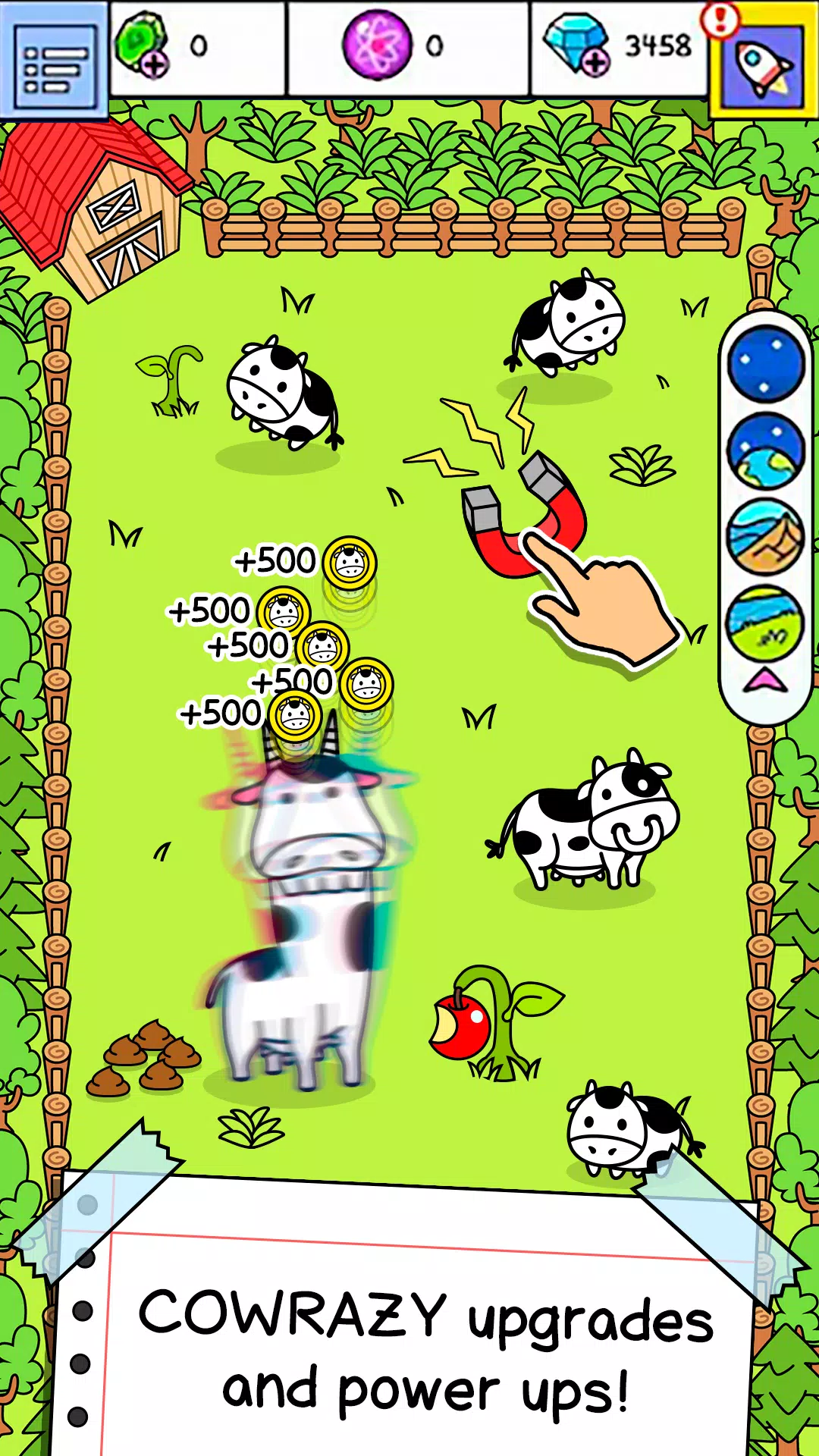 Cow Evolution: Idle Merge Game スクリーンショット 3