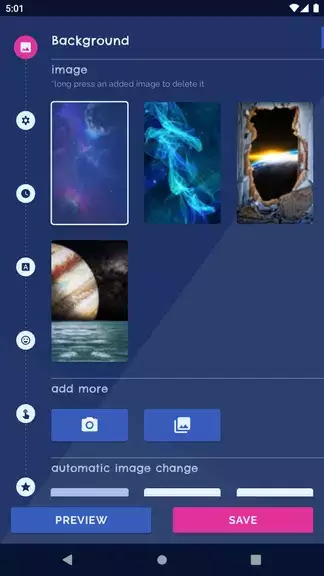 Galaxy Universe Live Wallpaper Ekran Görüntüsü 1