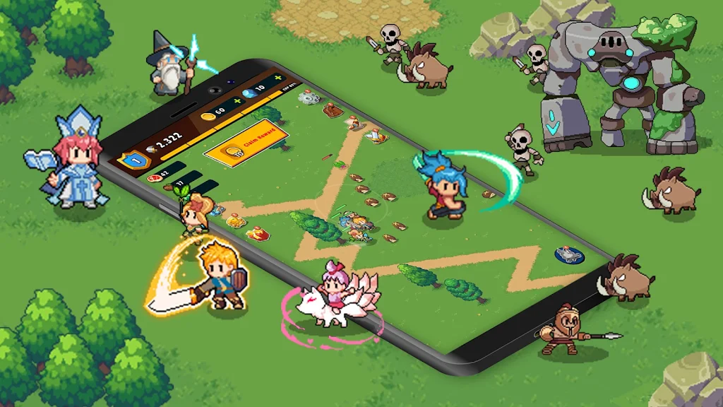 Guardian War: Pixel Rumble RPG Schermafbeelding 4