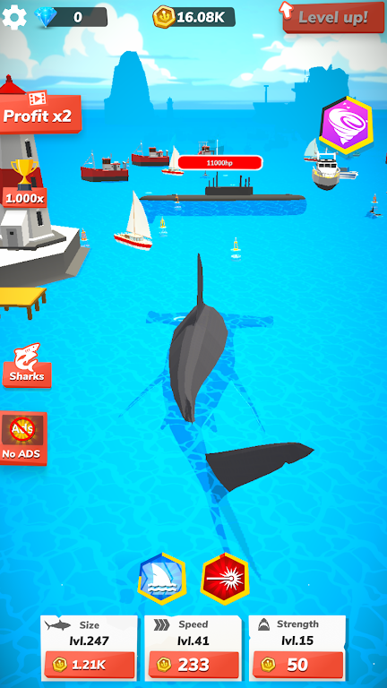 Idle Shark World - Tycoon Game Screenshot 4