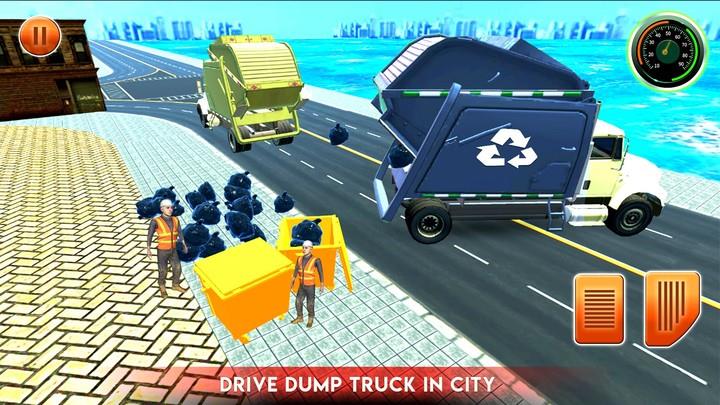 City Garbage Truck Driving Sim Screenshot 3