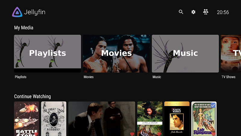 Jellyfin for Android TV 스크린샷 1