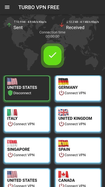 Turbo VPN Free ภาพหน้าจอ 3