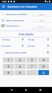 Electricity Cost Calculator Ảnh chụp màn hình 3