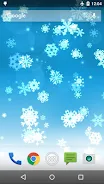 Snowflake Live Wallpaper Schermafbeelding 1