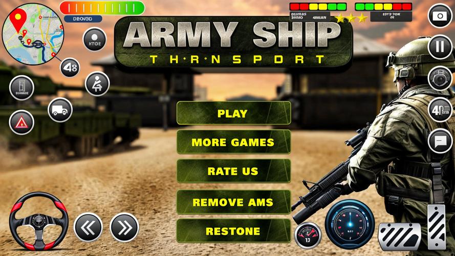 Army Transport Tank Ship Games স্ক্রিনশট 1