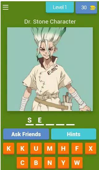 Dr Stone Quiz Screenshot 1