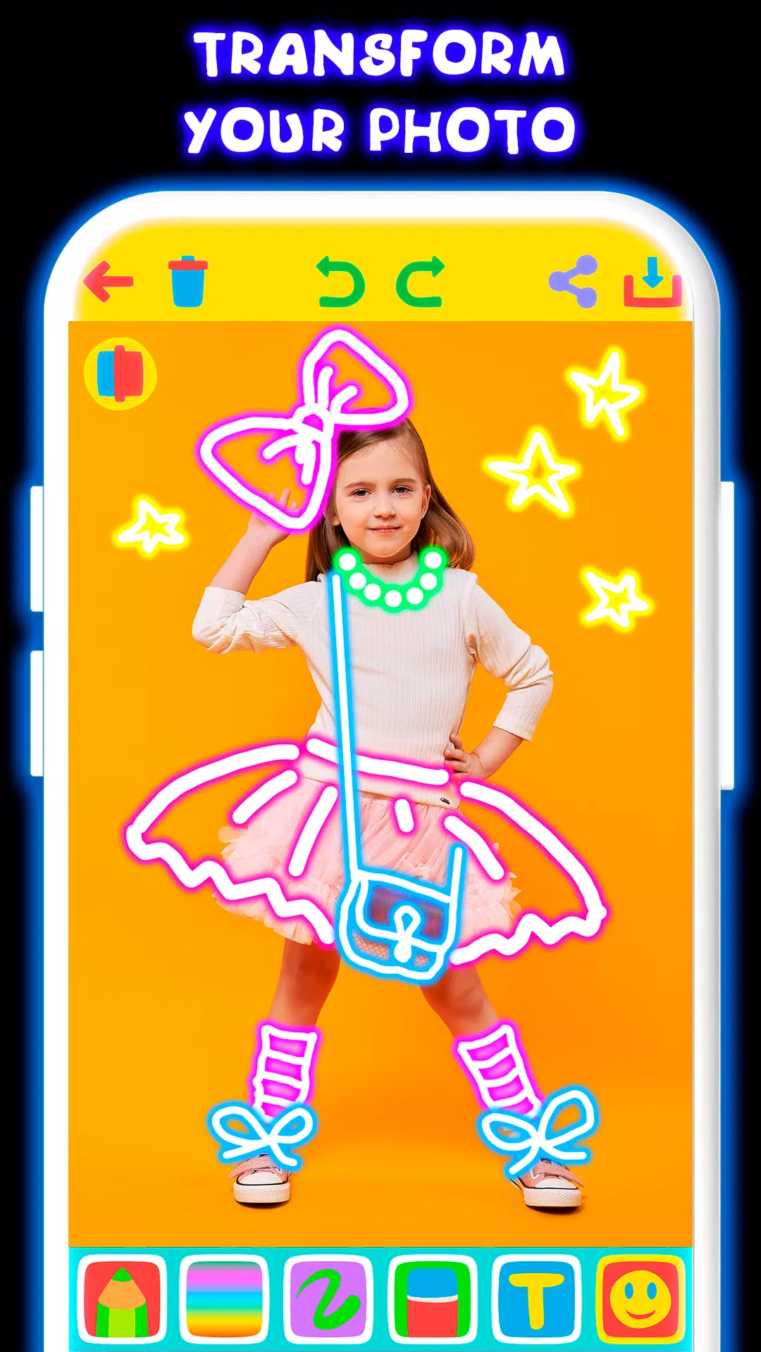 Schermata Drawing For Kids - Glow Draw 2