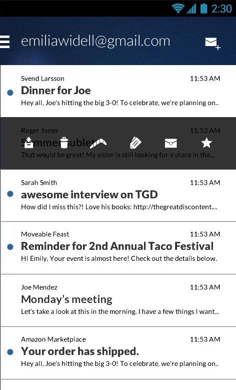 Schermata Email App for Gmail & Exchange 3