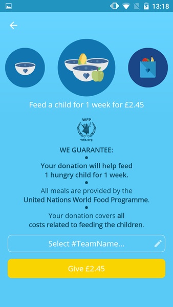 ShareTheMeal Captura de tela 1