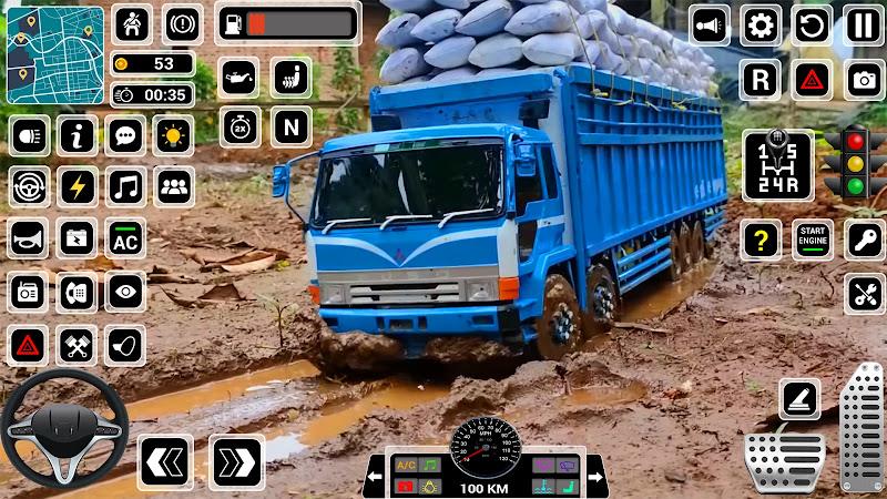 Offroad Mud Truck Driving Game Ekran Görüntüsü 1